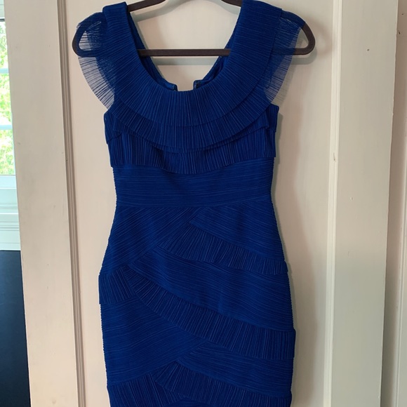 BCBGMAXAZRIA blue sapphire Briana dress NWT - Picture 4 of 7